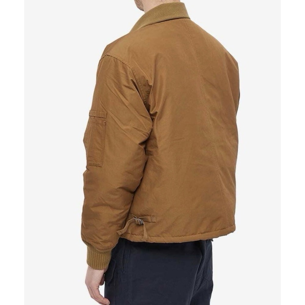 Lybro Nigel Cabourn Tank Jacket Mens 46 Military Nylon Insulated Bomber Tan - Picture 2 of 14